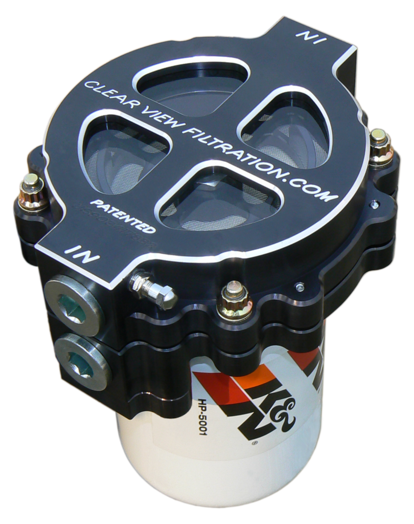 6″ Screw-On Black Out See Through Filter Assembly #12 ports and 380 micron element