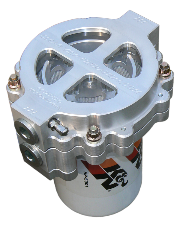 6" Screw - On See Through Filter Assembly with #12 Ports and 115 Micron Element