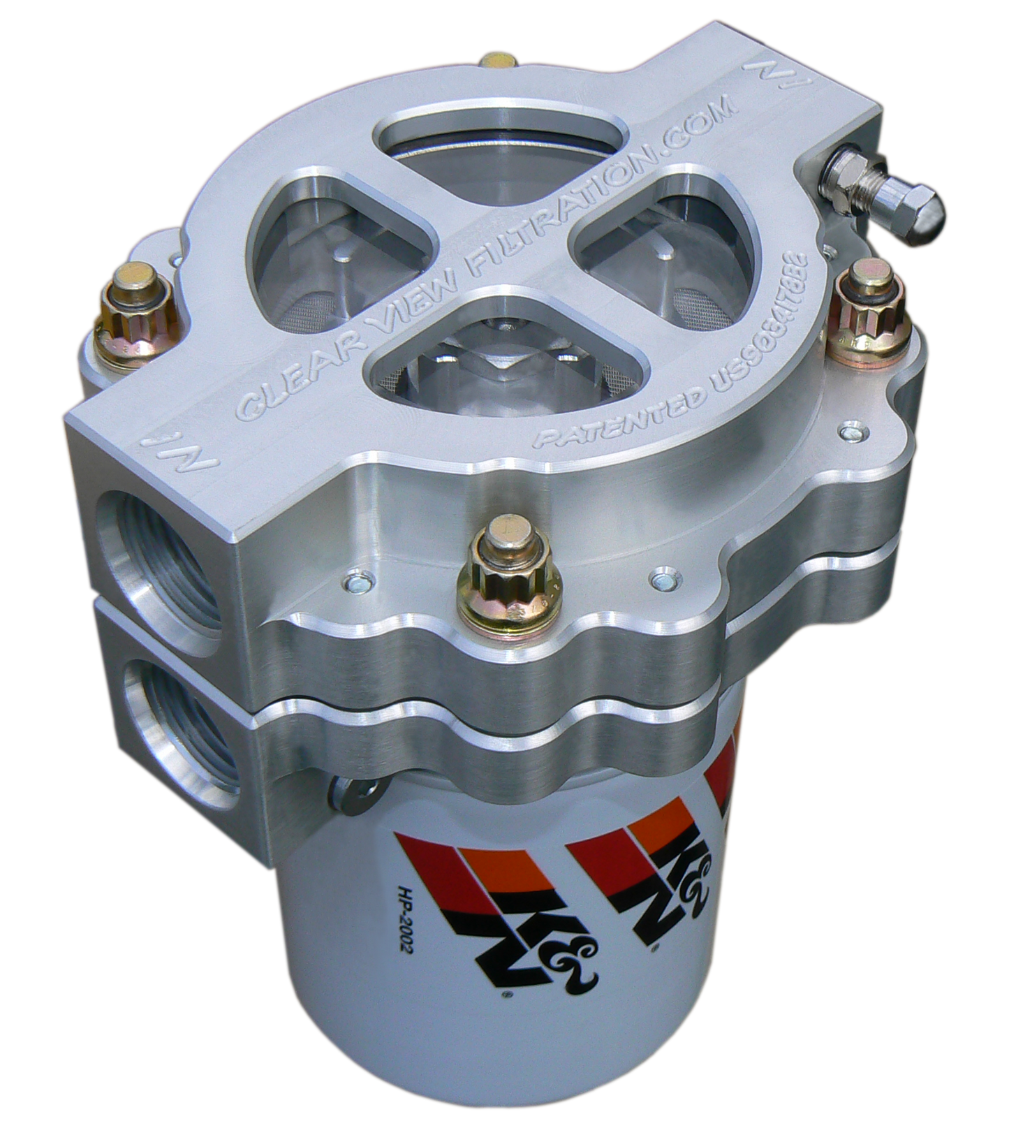 4" Screw - On See Through Filter Assembly with #12 Ports and 115 Micron Element