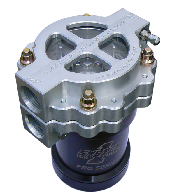 4" Screw - On See Through Filter Assembly with #12 Ports and 115 Micron Element