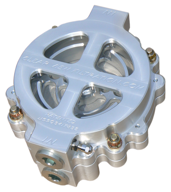 100 - 115 – 6in Hi - Flow See Through Oil Filter