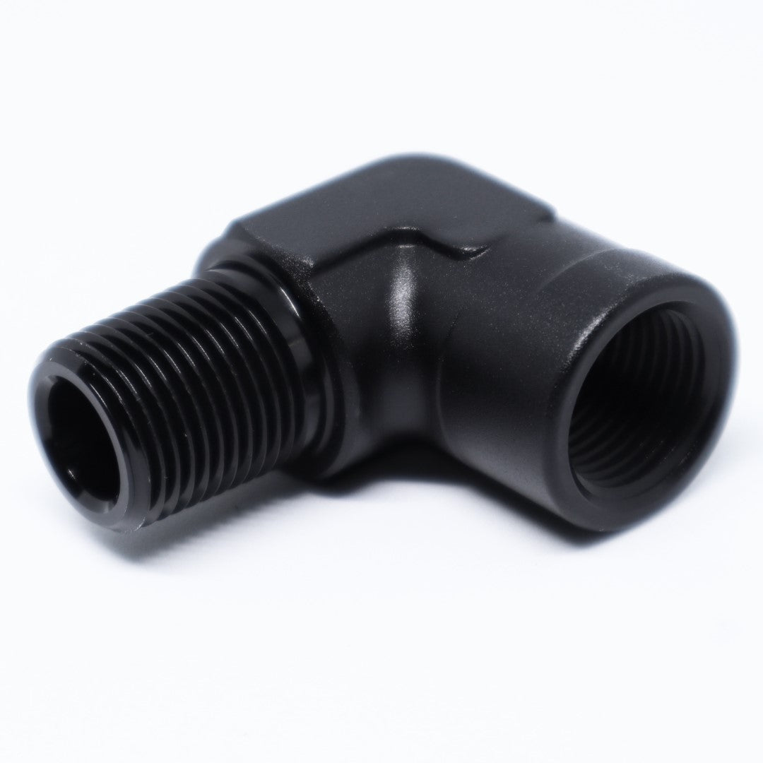 NPT Male to NPT Female Adapter, 90 Degree - 3/8'' NPT