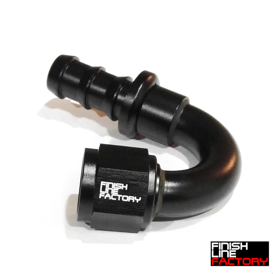 150 Degree Push Lock Hose End - 12 AN