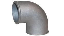 Vibrant 3in O.D. Cast Aluminum Elbow (90 degree Tight Radius)