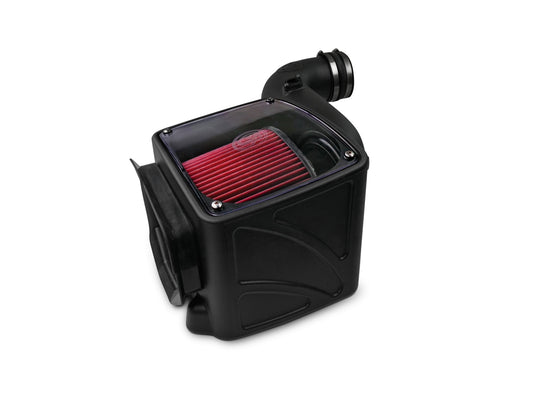 Cold Air Intake For 06-07 Chevrolet Silverado GMC Sierra V8-6.6L LLY-LBZ Duramax Cotton Cleanable Red S B