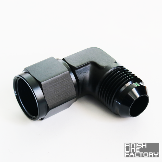 AN Male to AN Female Swivel Adapter - 90 Degree - 16 AN