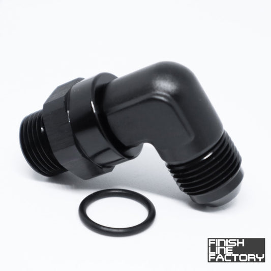 ORB Swivel to AN Adapter - 90 Degree - 10 ORB - 12 AN