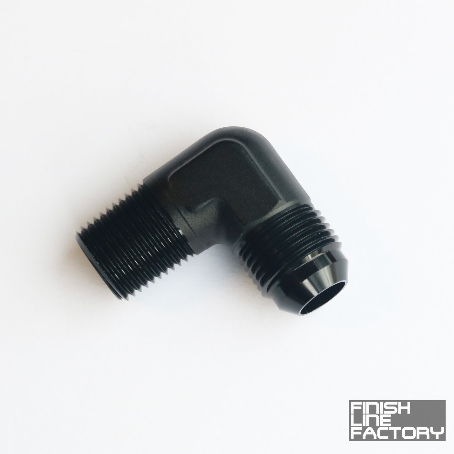 AN to NPT Adapter - 90 Degree - 04 AN - 3/8" NPT