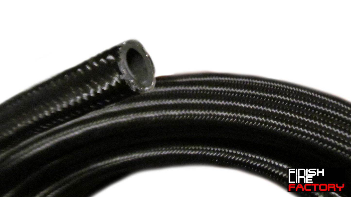 Nylon Braided Hose (10 Foot Roll) - 10 AN - 9/16" ID - 53/64" OD