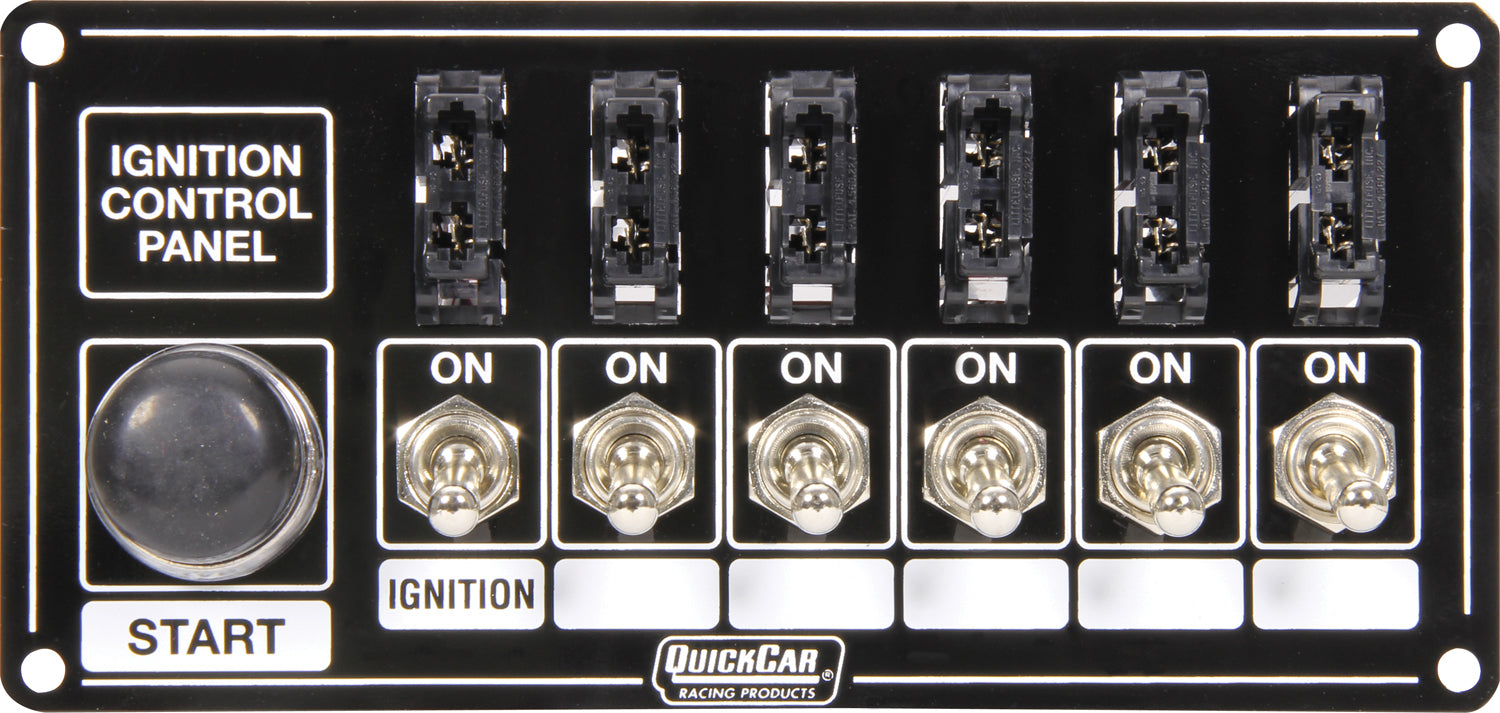 Ignition Panel Black Fused w/Start Button – Bandit Fabrication LLC