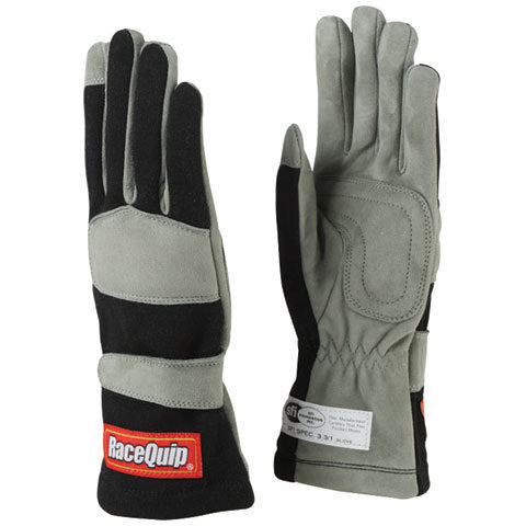 Gloves Single Layer Large Black SFI