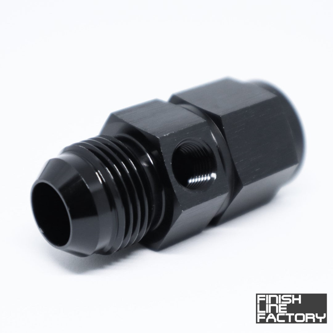 AN Female to AN Male with 1/8" NPT Port Adapter - 16 AN