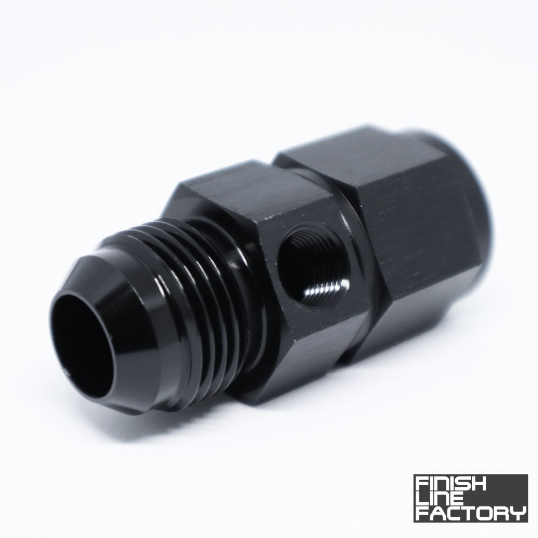 AN Female to AN Male with 1/8" NPT Port Adapter - 04 AN